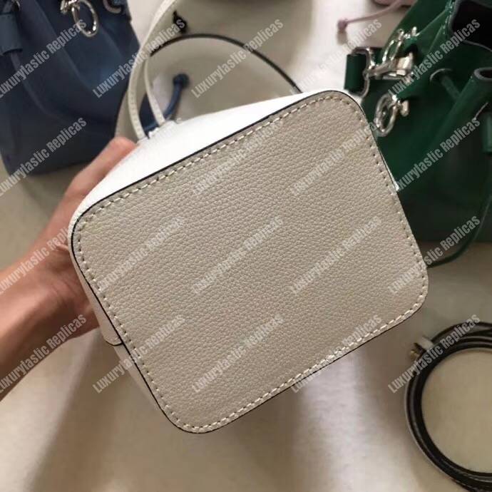 F**di mon tresor white leather mini bag