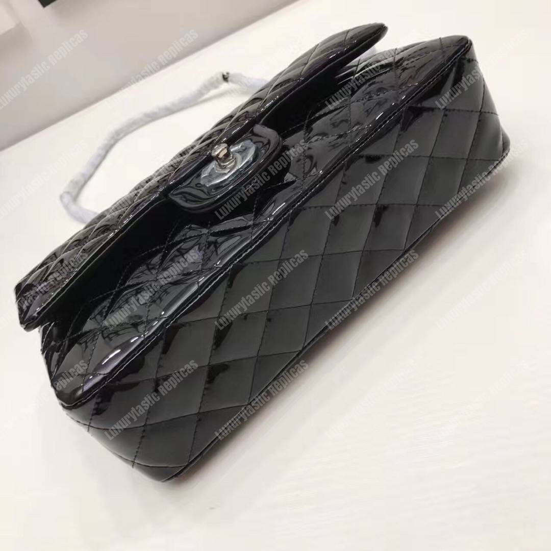 Ch*el classic medium flap bag black