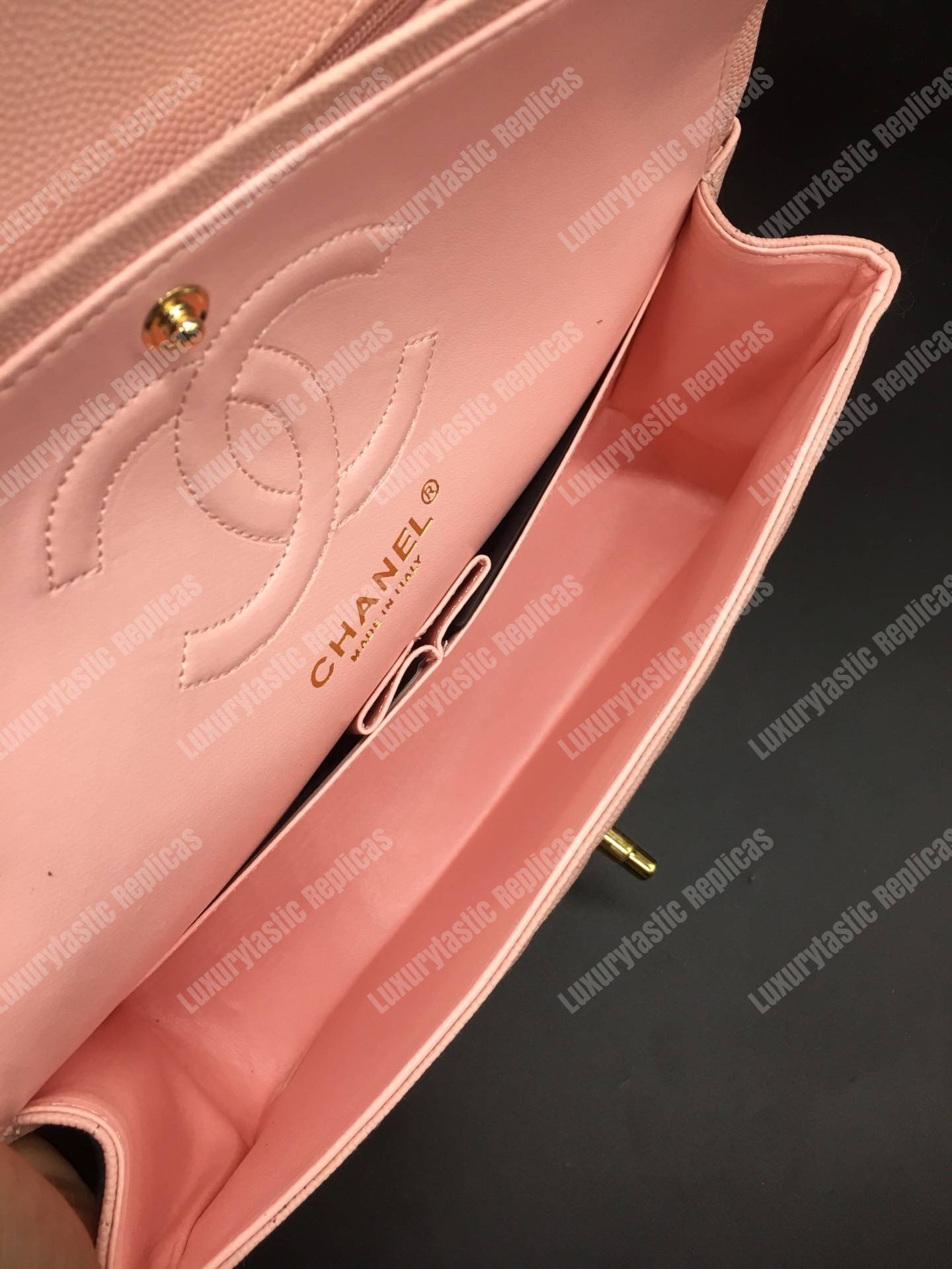 Ch*el classic medium handbag pink