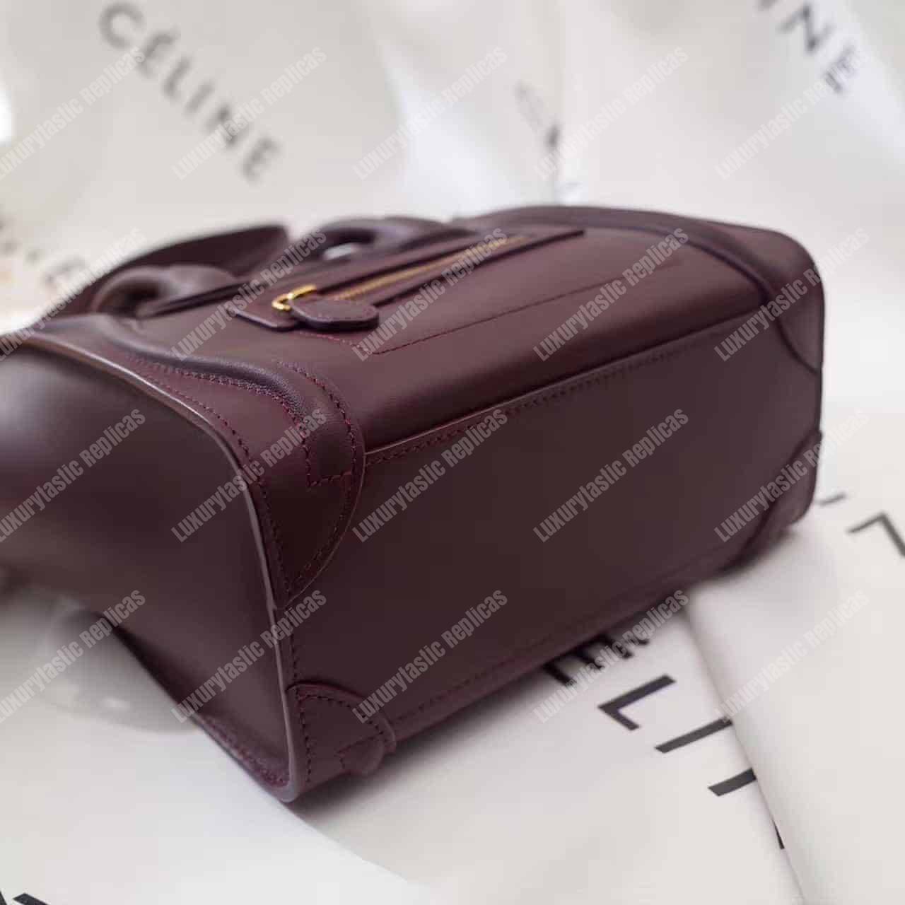 Ce**e nano luggage tote burgundy