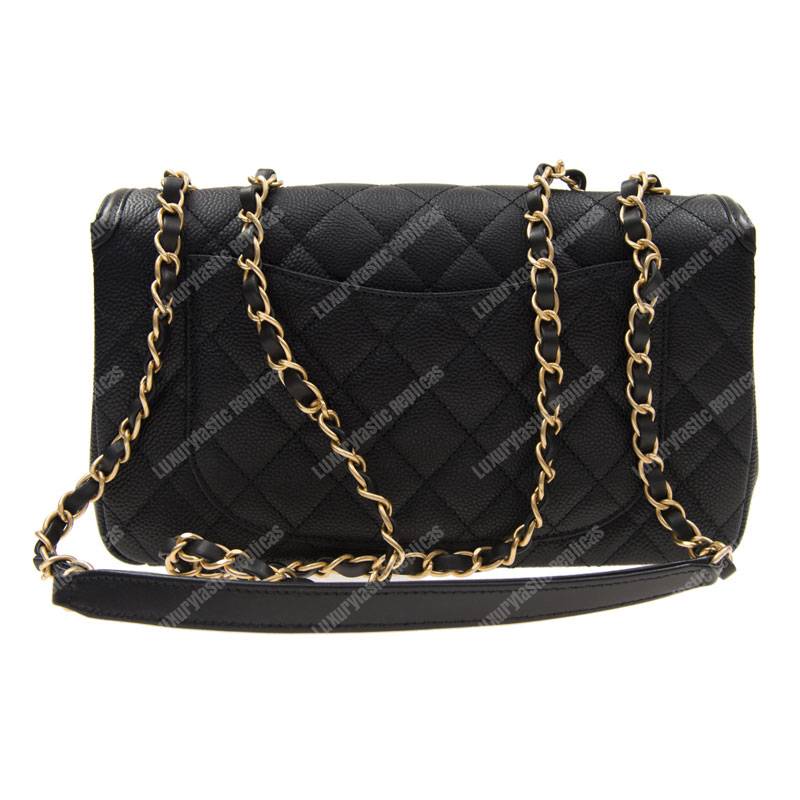 Ch*el flap bag black