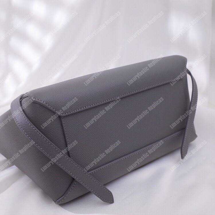 Ce**e micro belt bag grained calfskin grey