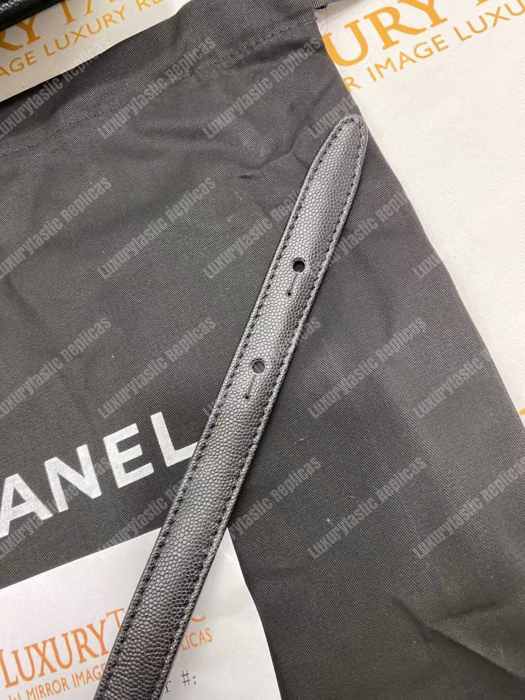 Ch*el boy medium handbag black