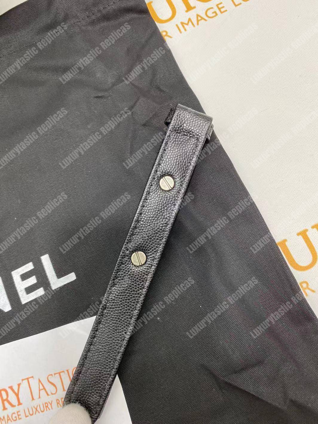 Ch*el boy medium handbag black