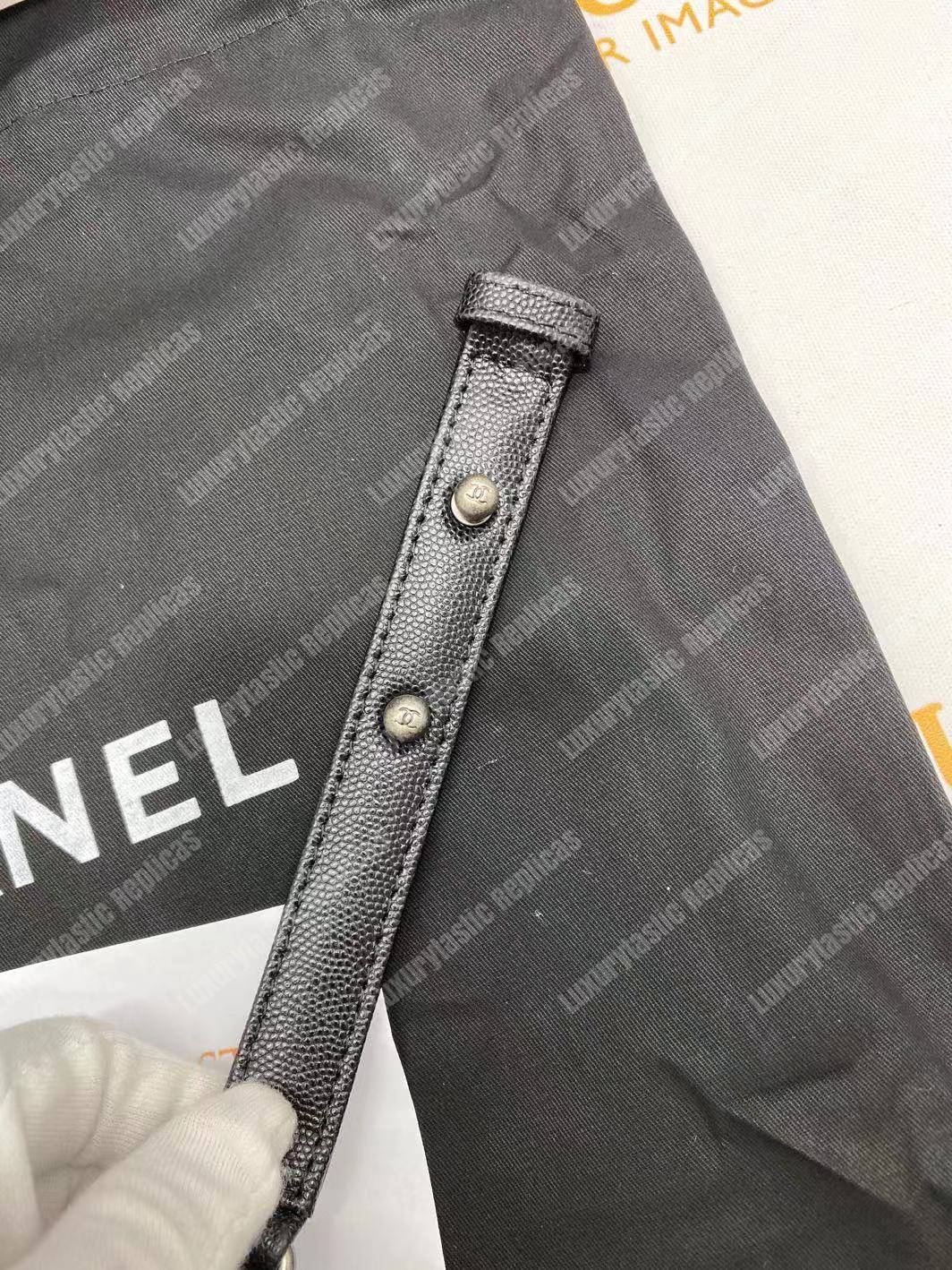 Ch*el boy medium handbag black