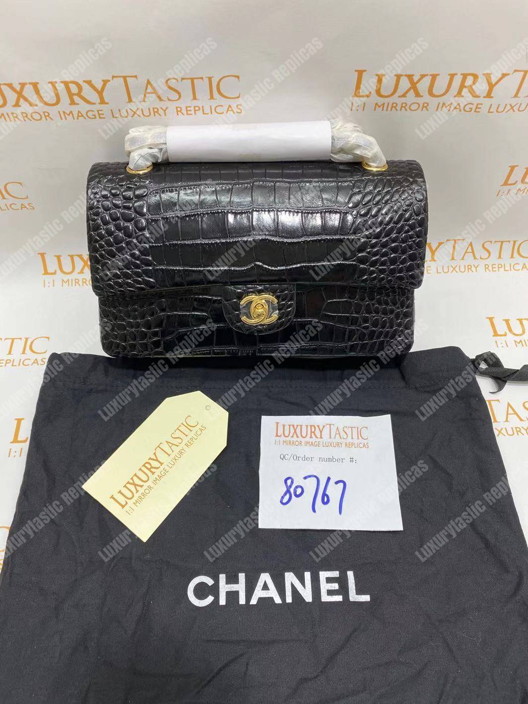 Ch*el classic medium handbag black