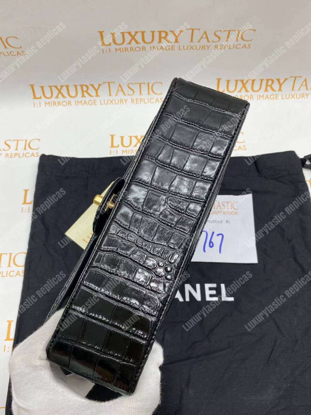 Ch*el classic medium handbag black