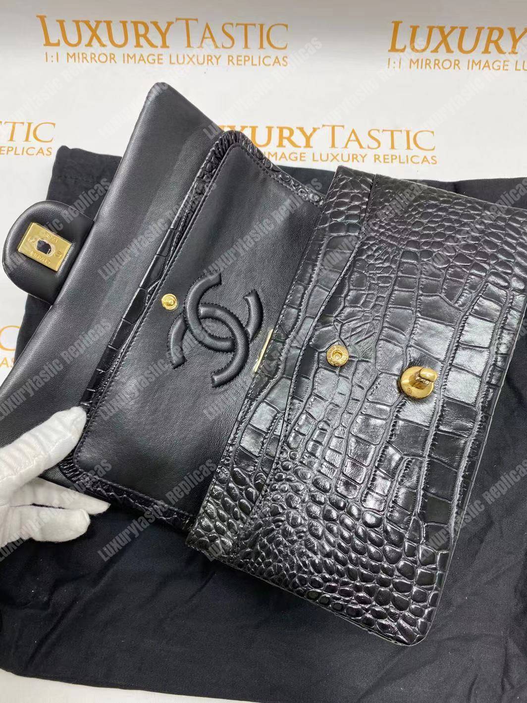 Ch*el classic medium handbag black