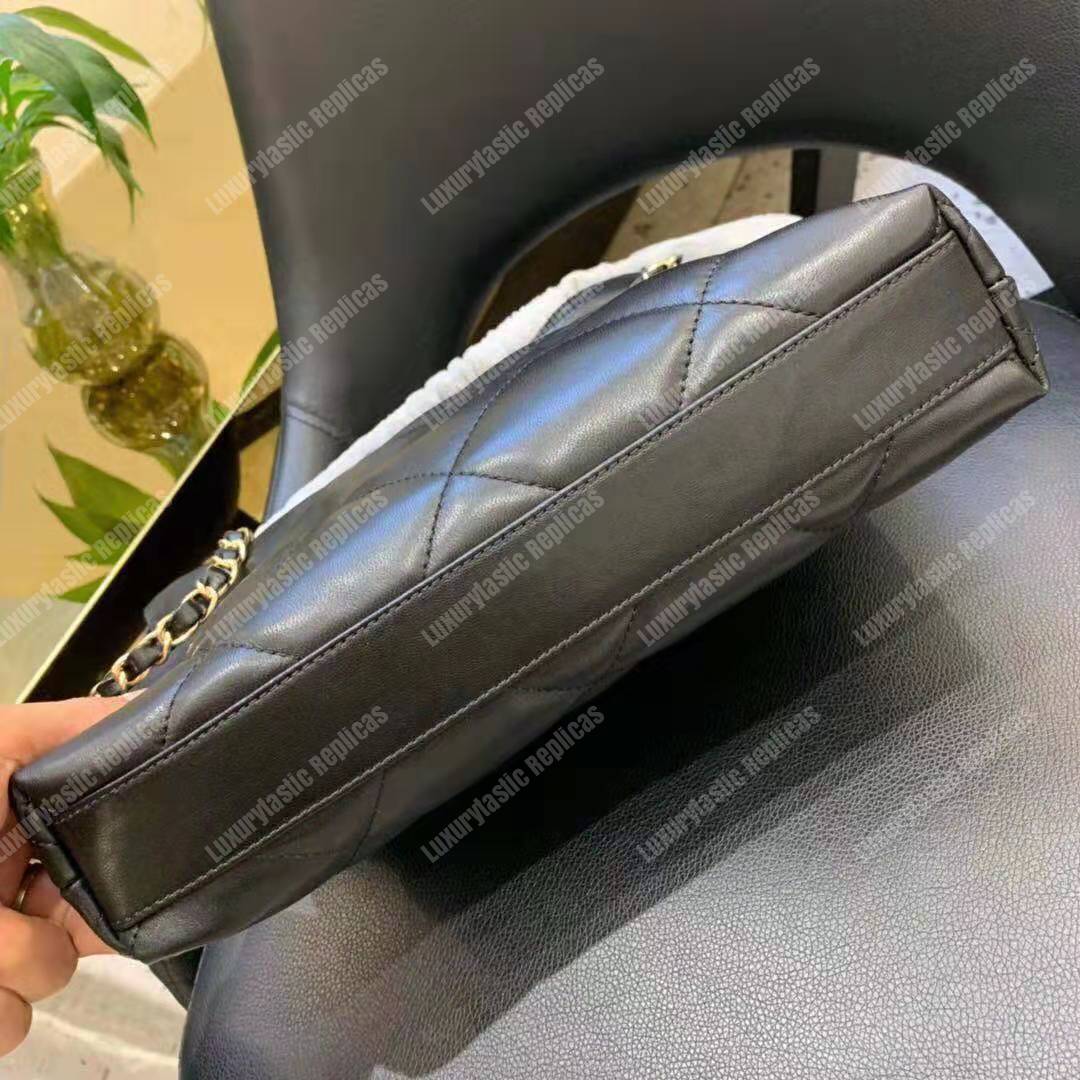 Ch*el small shopping bag black