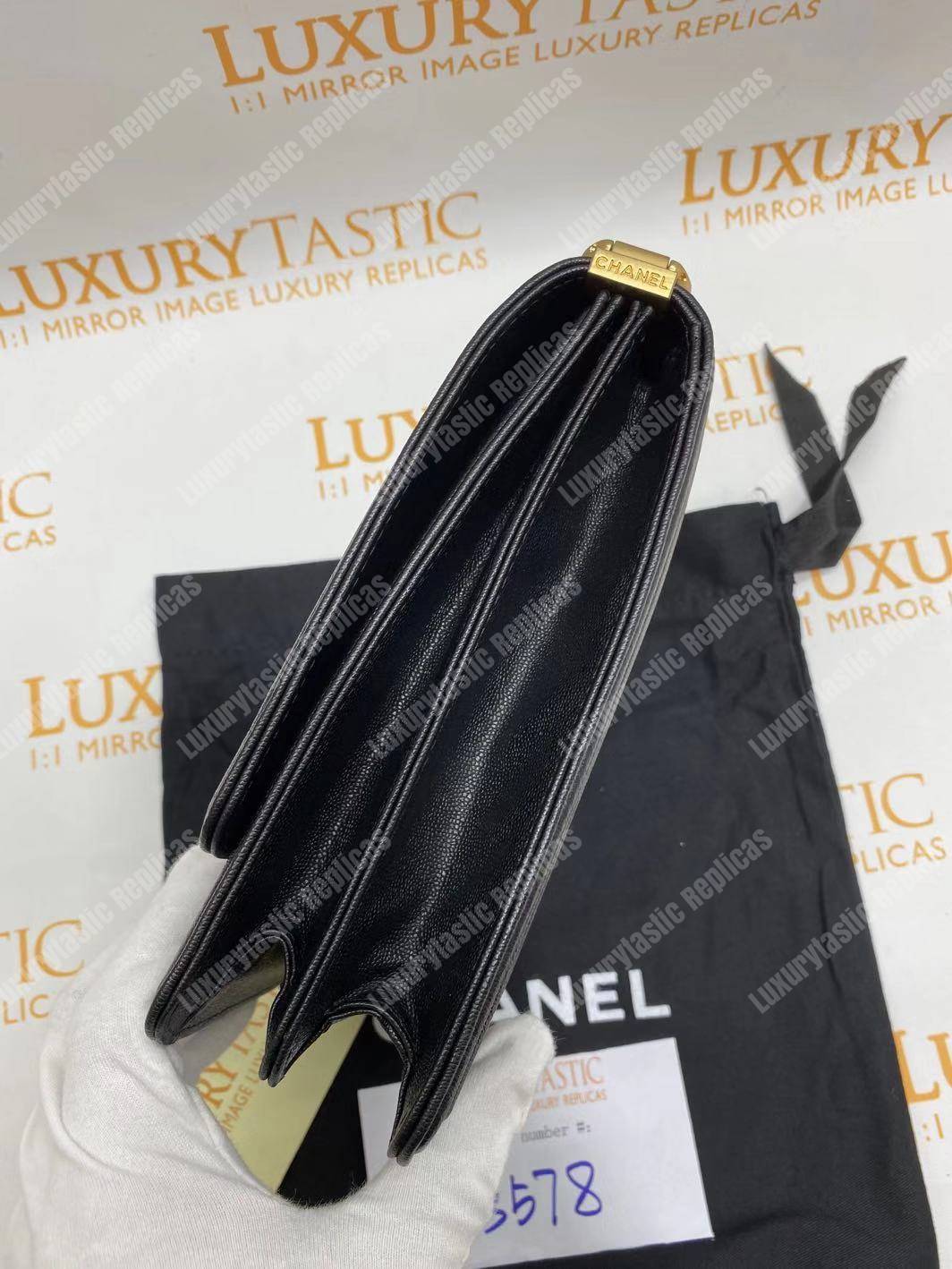 Ch*el boy handbag black