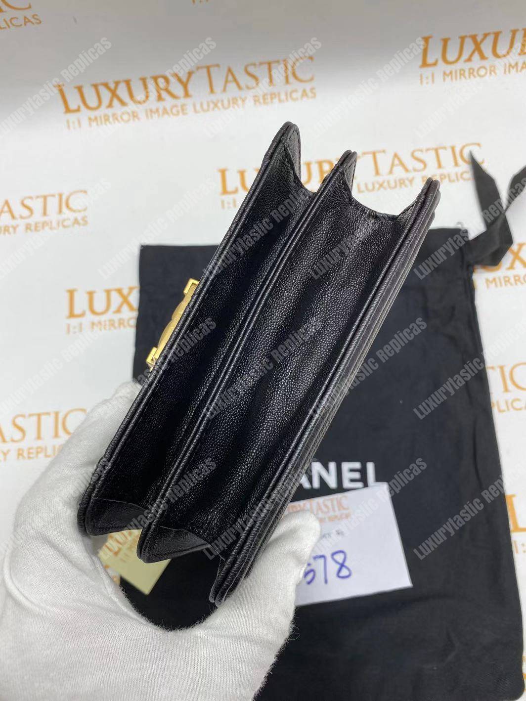 Ch*el boy handbag black