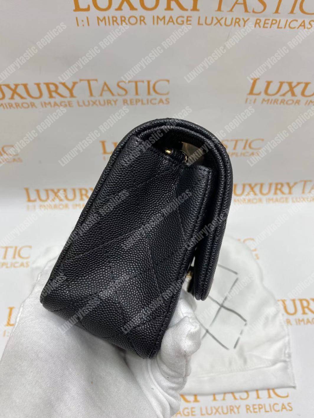 Ch*el mini flap bag black