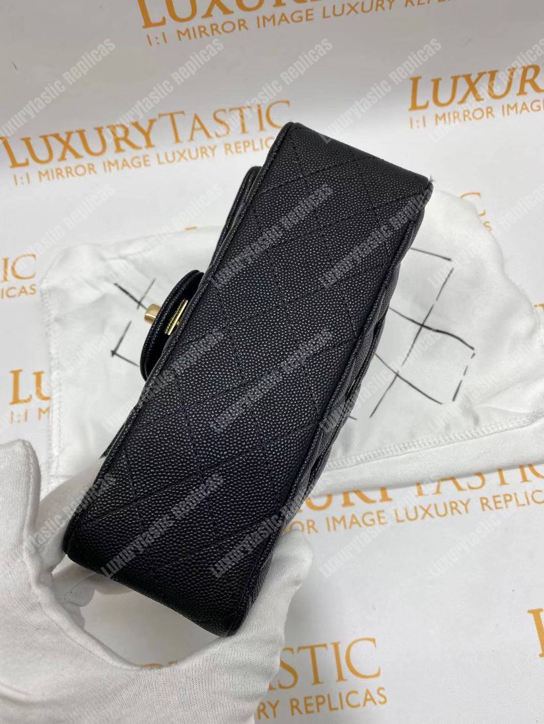 Ch*el mini flap bag black