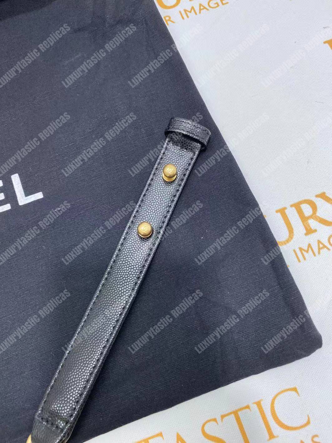 Ch*el boy medium handbag black