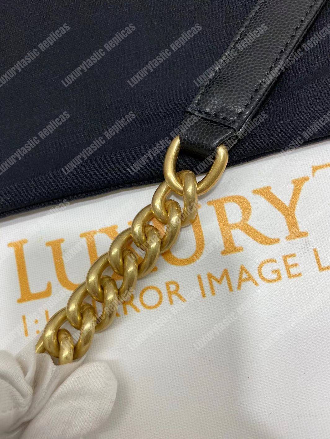 Ch*el boy medium handbag black