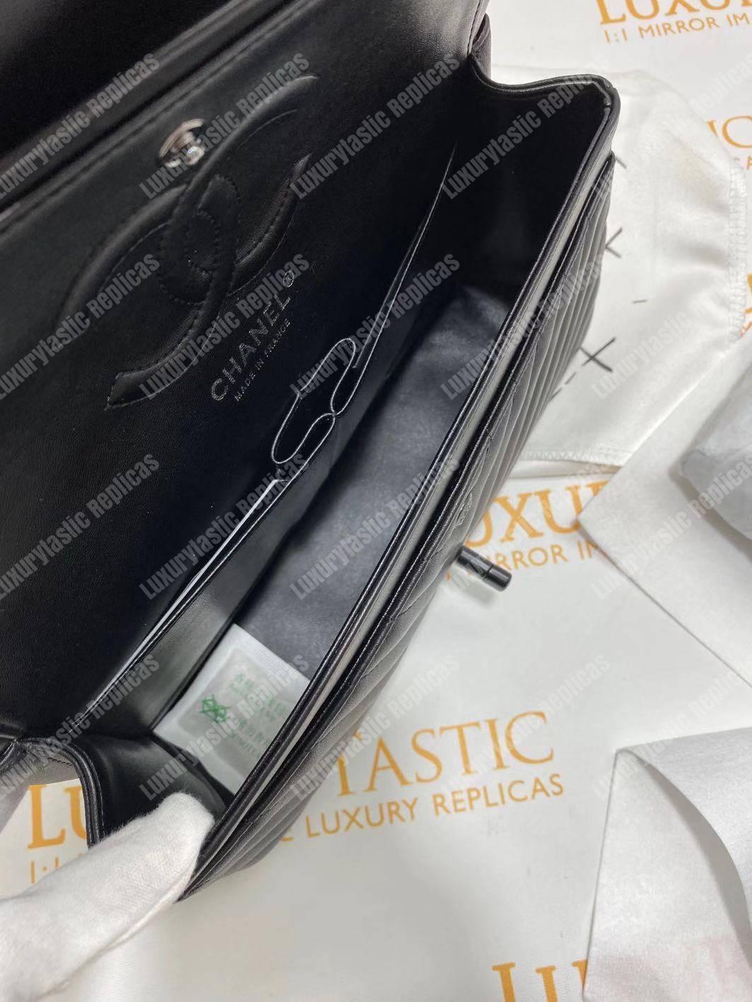 Ch*el classic medium handbag black