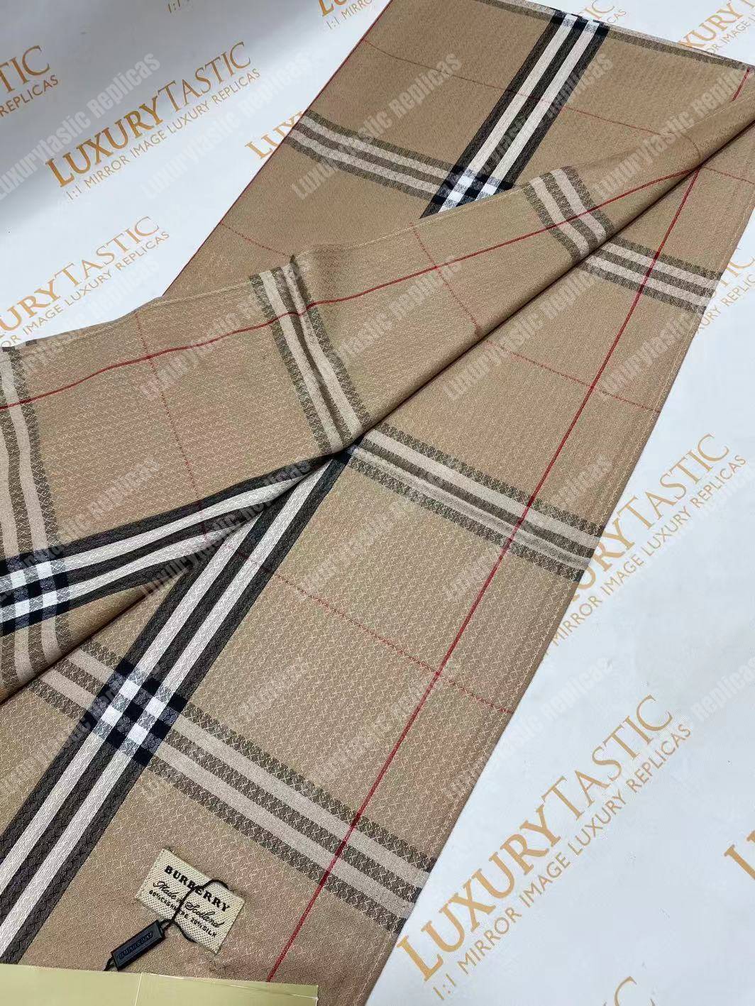 B**rry check cashmere scarf archive beige