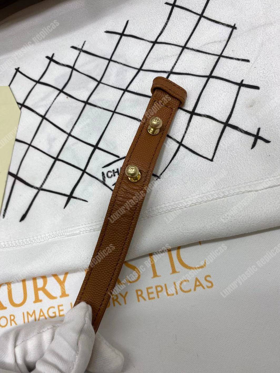 Ch*el boy medium handbag peach