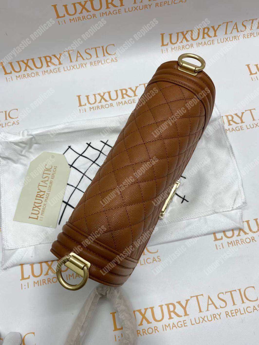 Ch*el boy medium handbag peach