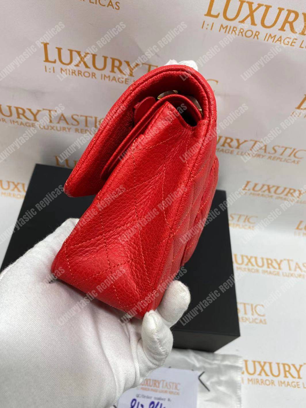 Ch*el medium classic handbag red