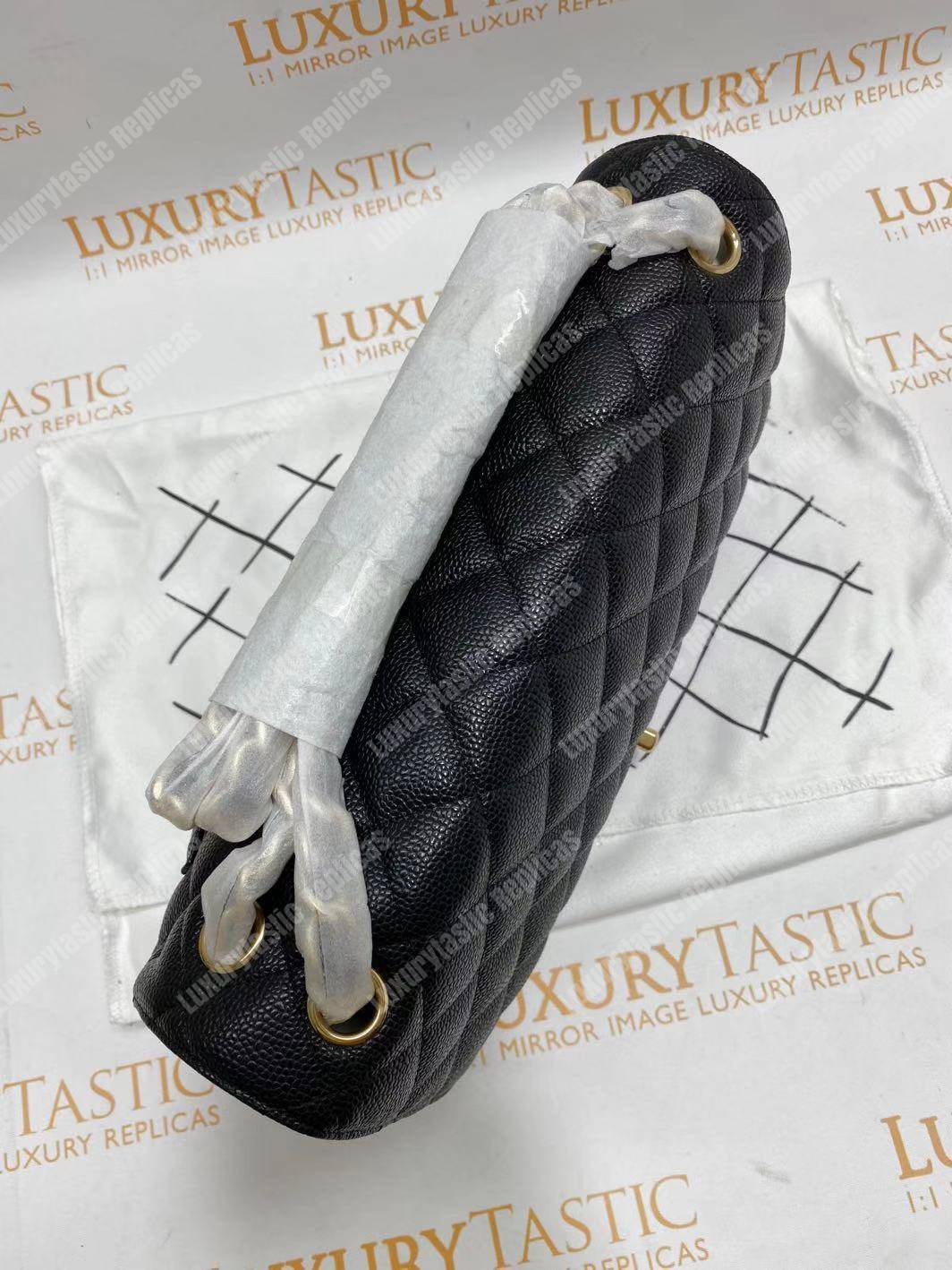 Ch*el large/jumbo classic handbag black