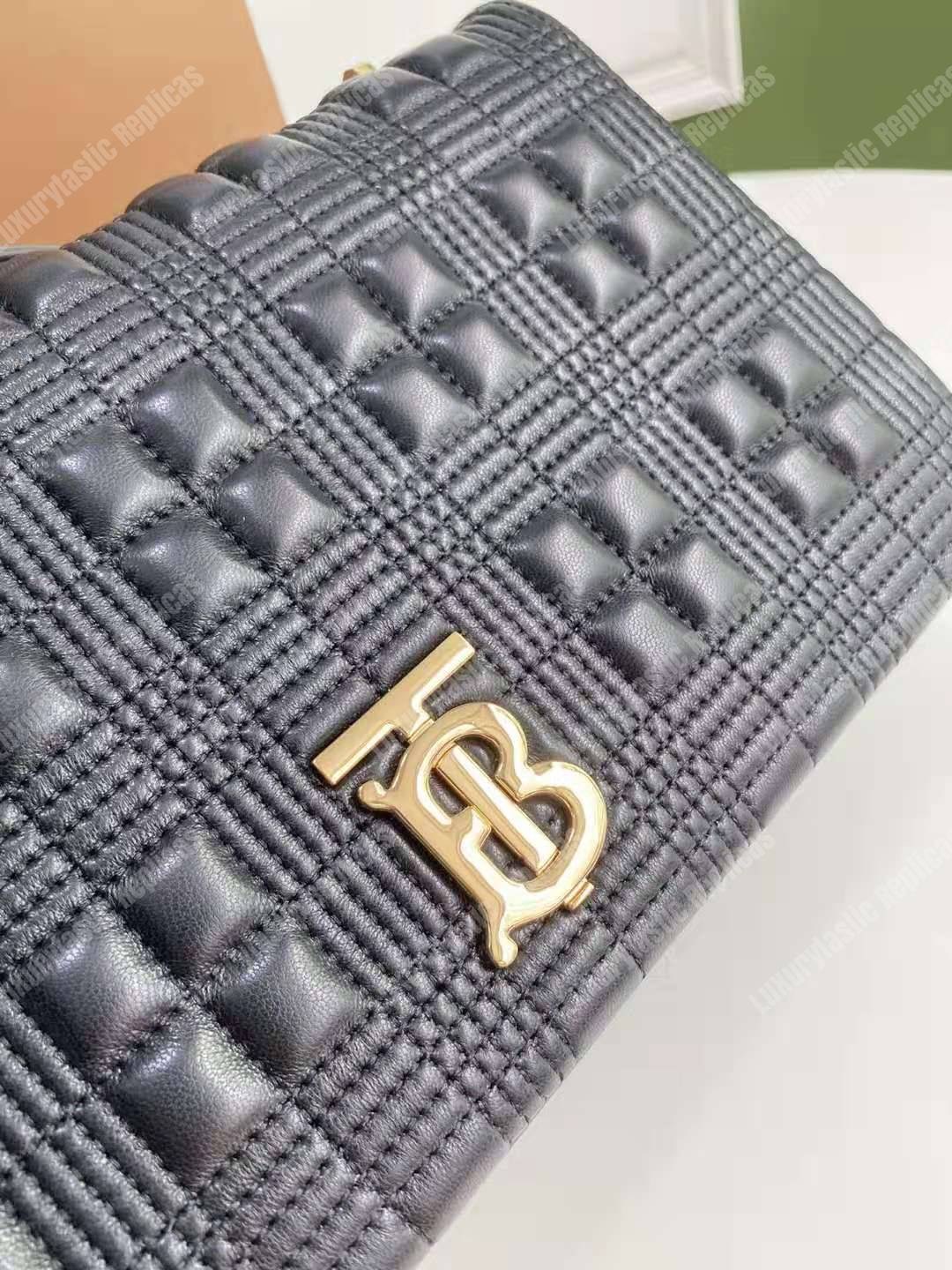 B**rry medium quilted lambskin lola bag black