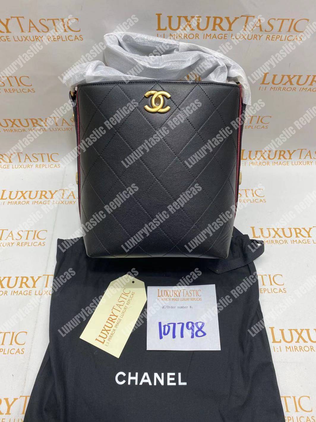 Ch*el hobo handbag black