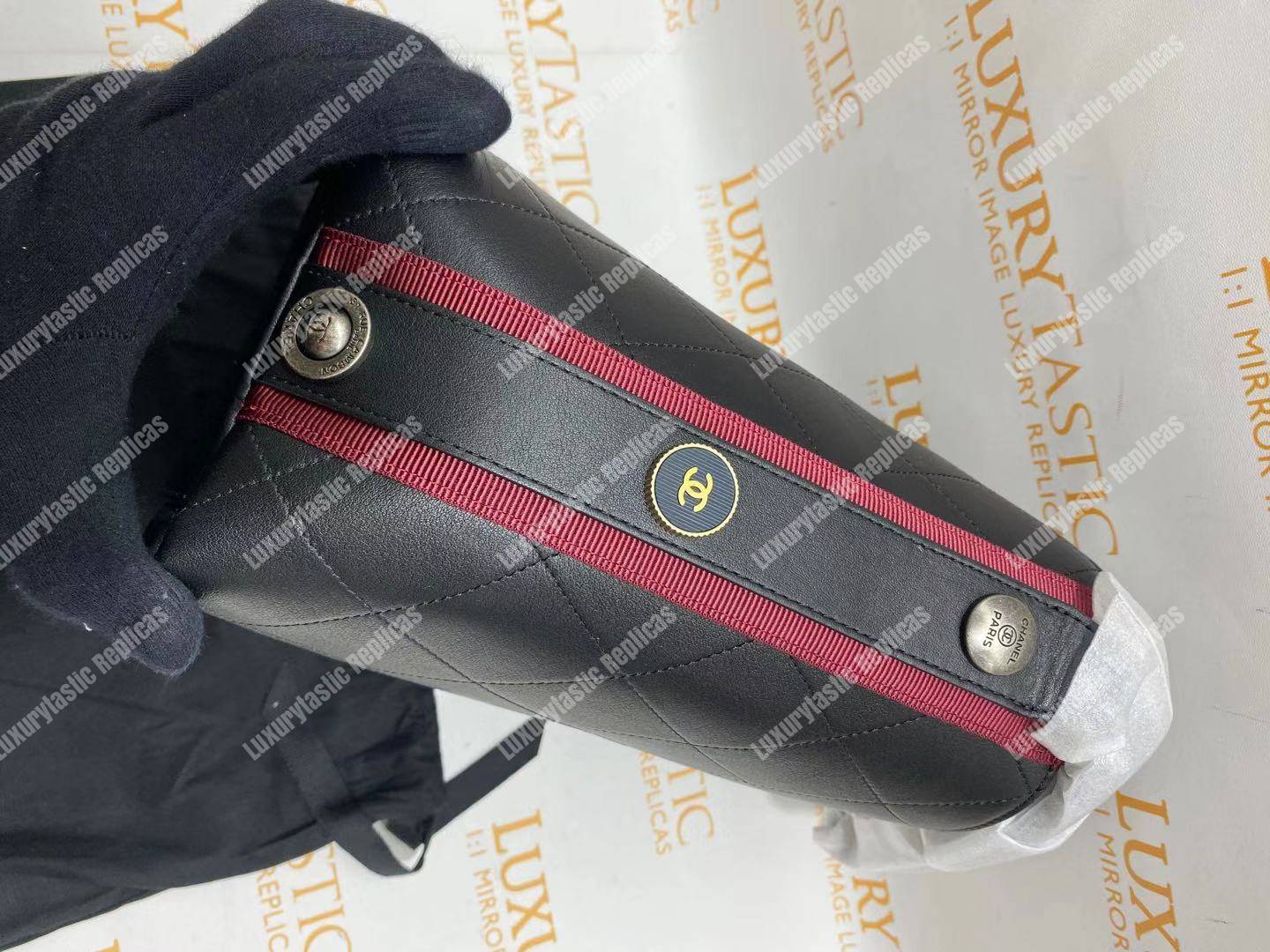 Ch*el hobo handbag black