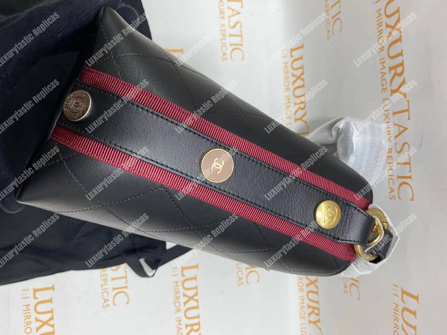 Ch*el hobo handbag black