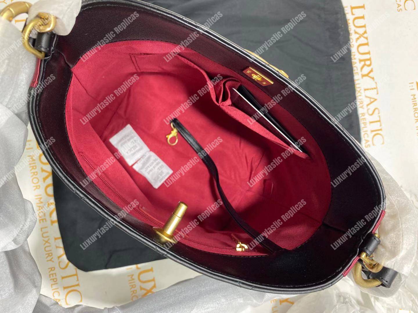 Ch*el hobo handbag black