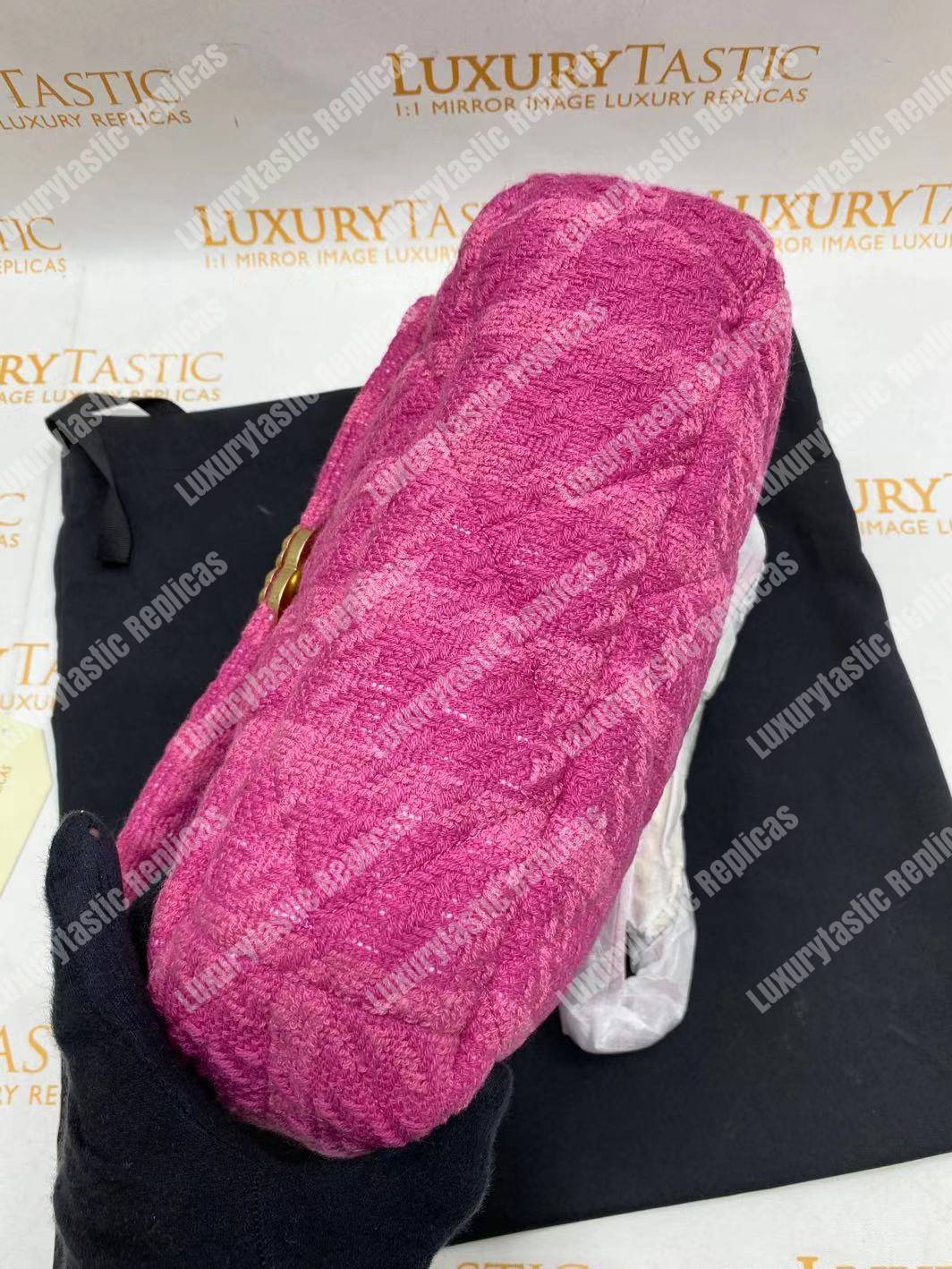 Ch*el 19 large flap bag fuchia