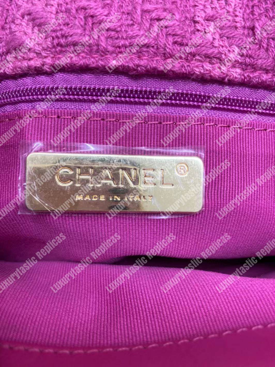 Ch*el 19 large flap bag fuchia