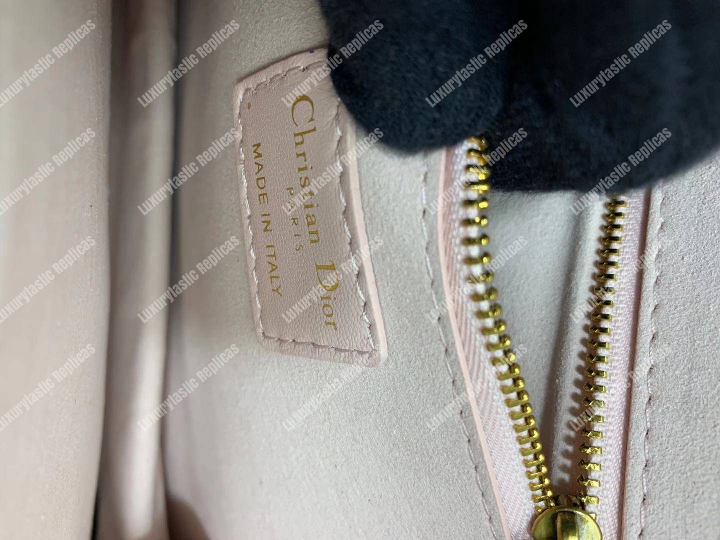 D*or lambskin D*oraddict flap bag pink