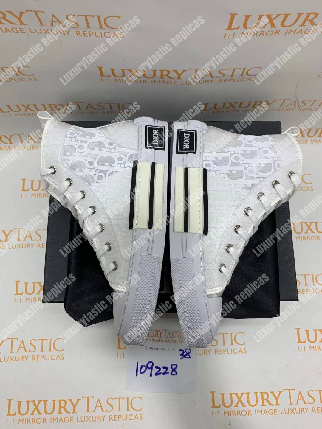 D*or “b23” high-top graded D*or oblique sneaker