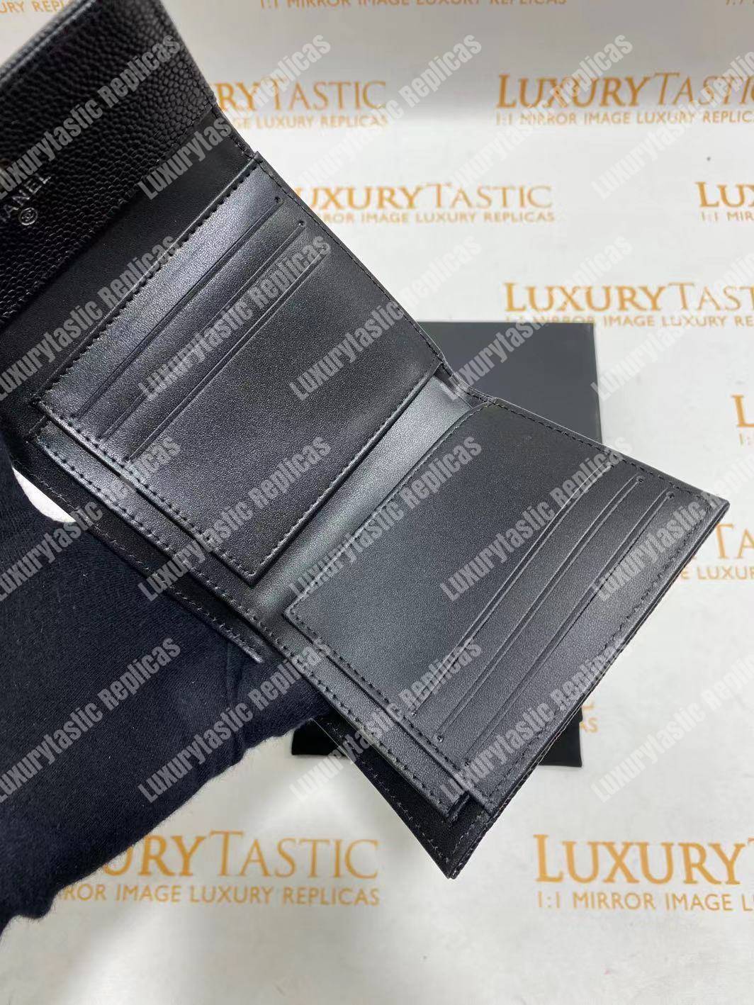 Ch*el boy small flap wallet black