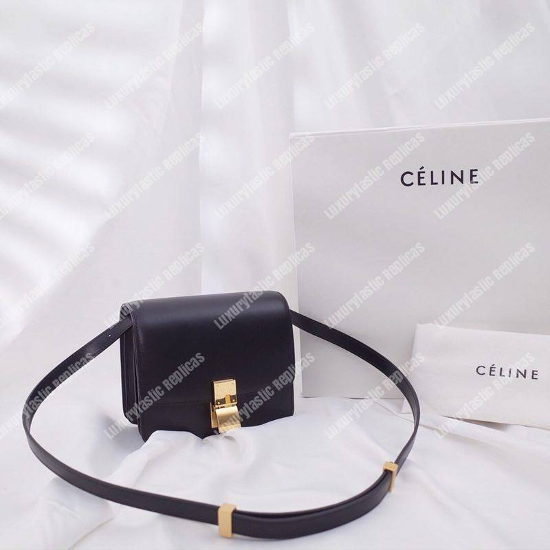 Ce**e teen classic bag in box calfskin black