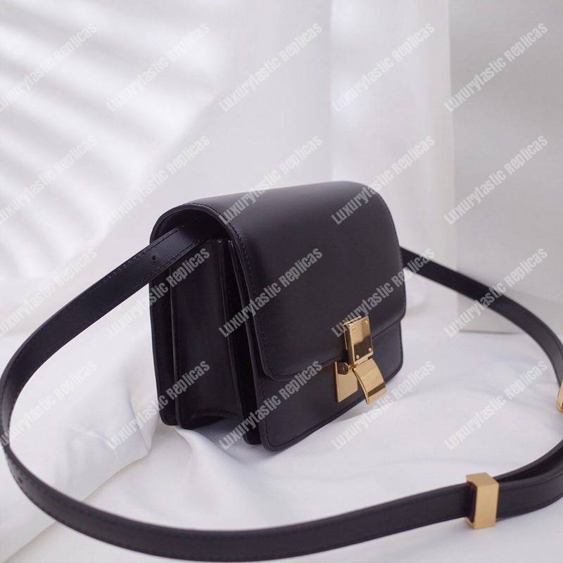 Ce**e teen classic bag in box calfskin black