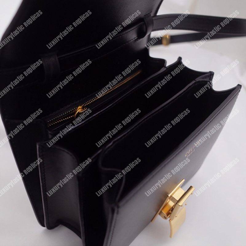 Ce**e teen classic bag in box calfskin black