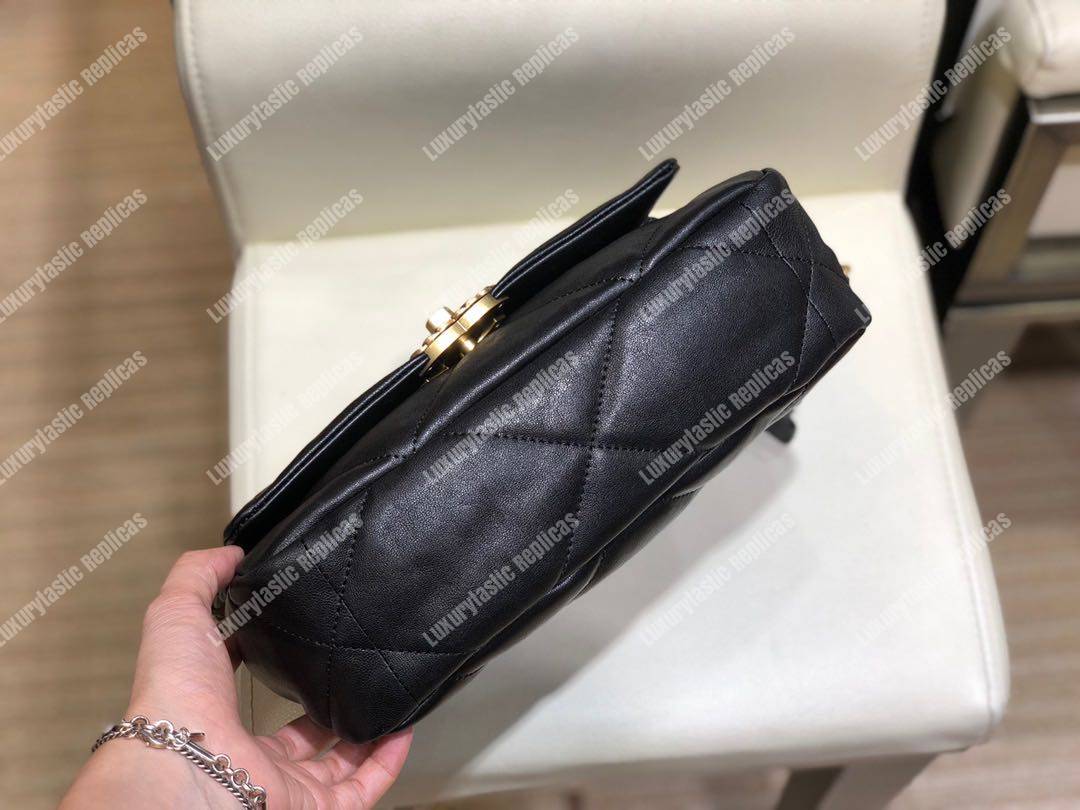 Ch*el 19 flap bag black