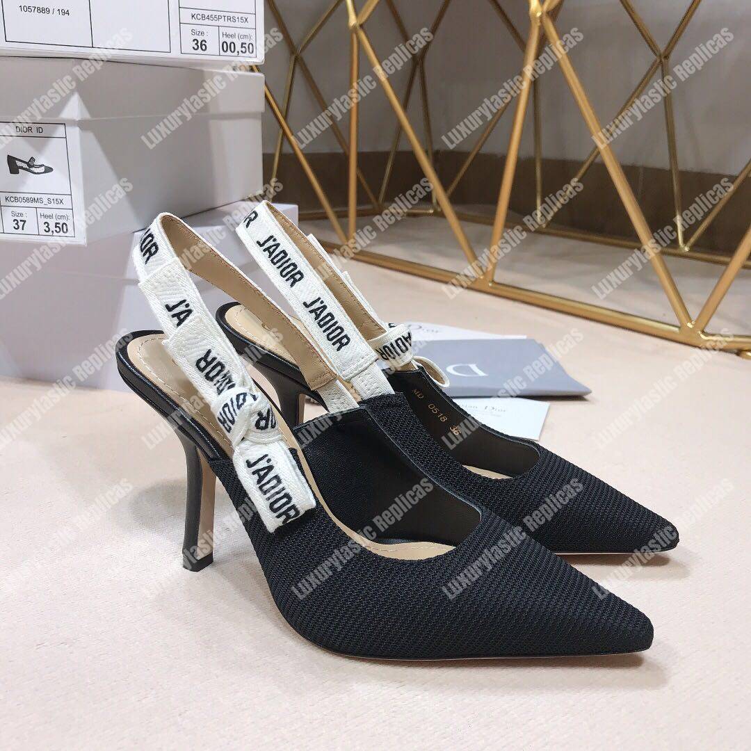 D*or j’aD*or slingback in technical fabric black