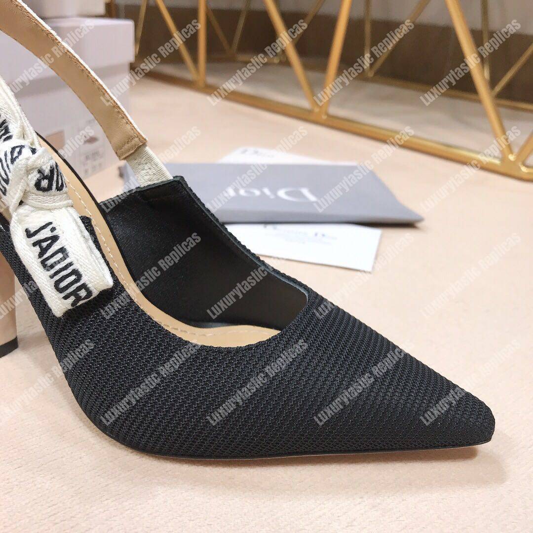 D*or j’aD*or slingback in technical fabric black