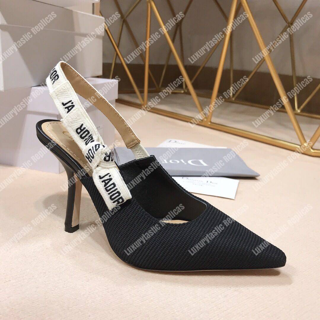 D*or j’aD*or slingback in technical fabric black