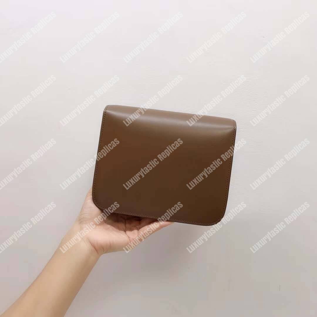 Ce**e teen classic bag in box calfskin brown