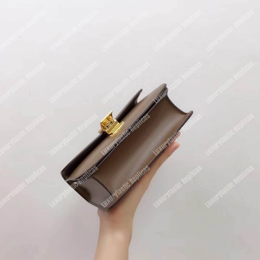 Ce**e teen classic bag in box calfskin brown