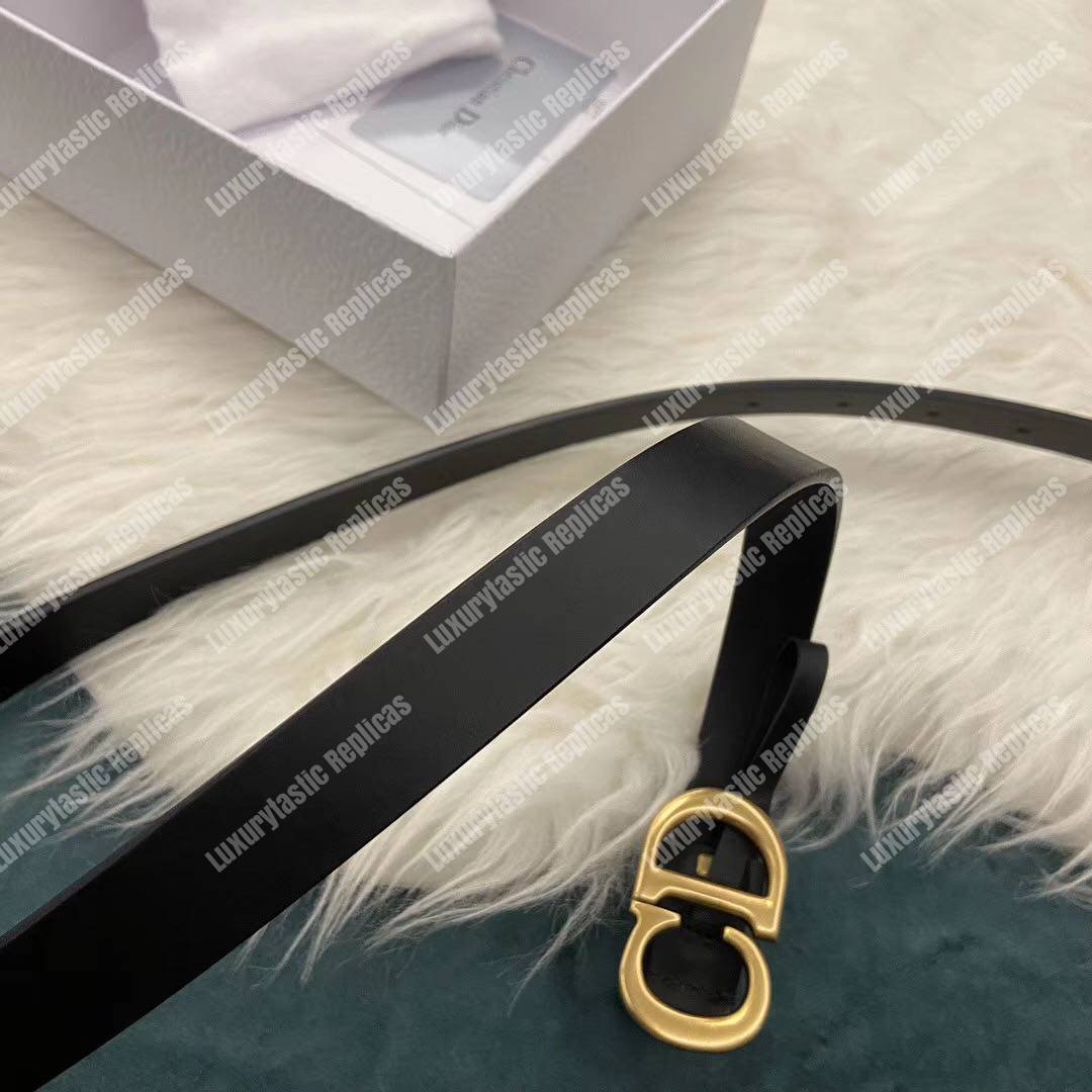 D*or saddle calfskin belt