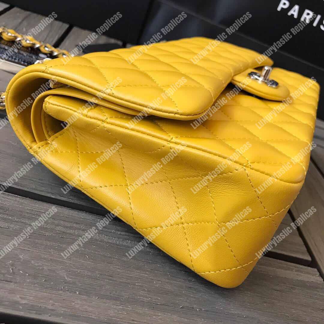 Ch*el medium classic handbag yellow