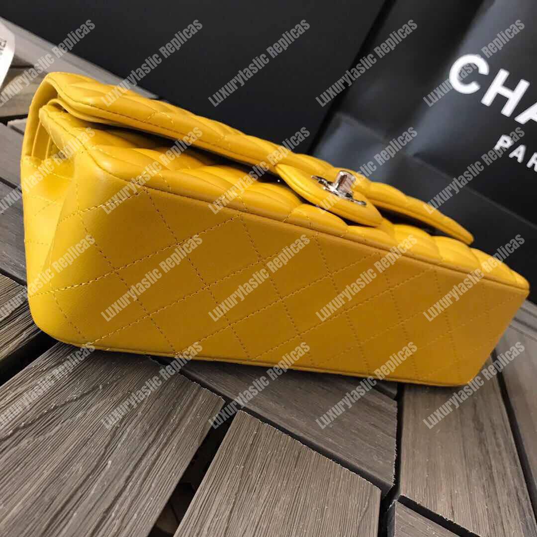 Ch*el medium classic handbag yellow