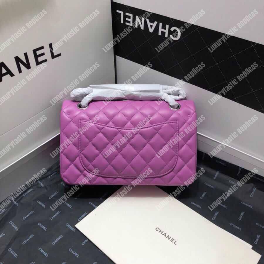 Ch*el small classic handbag purple