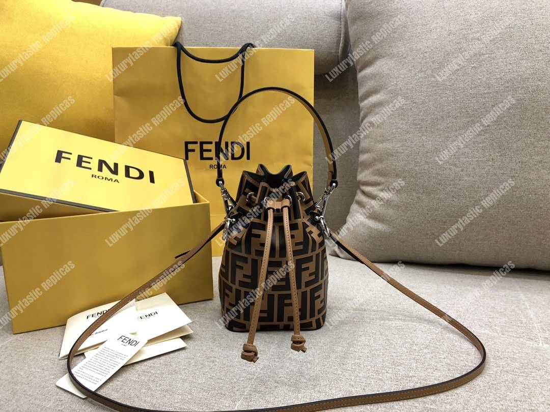 F**di mon tresor brown mini bag