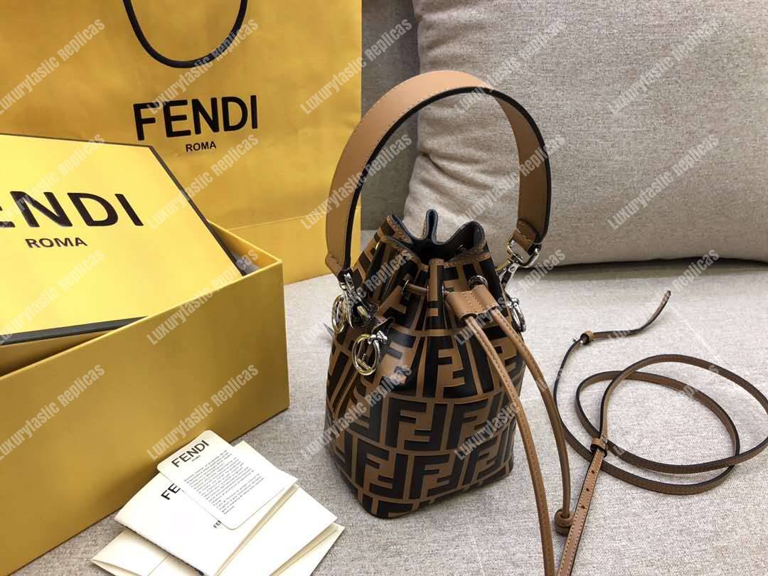 F**di mon tresor brown mini bag